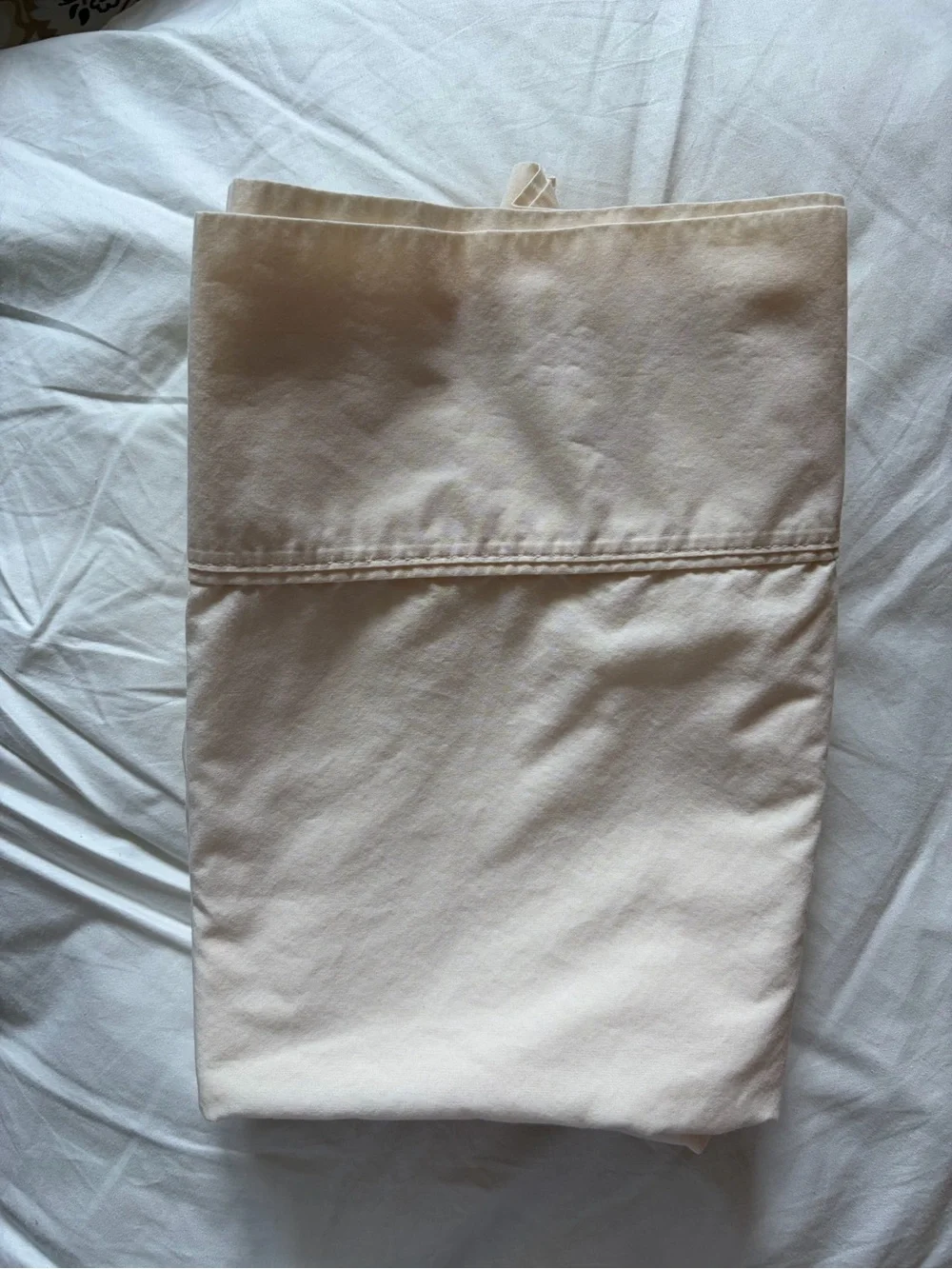 Set of 3 king size Cream Pillowcase from The Big One
